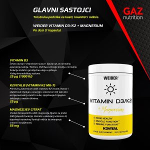 Weider D3/K2 + Magnesium - Slika 5