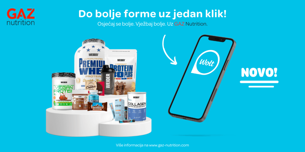 Do bolje forme s jednim klikom! Potraži svoje omiljene proizvode na WOLT-u!