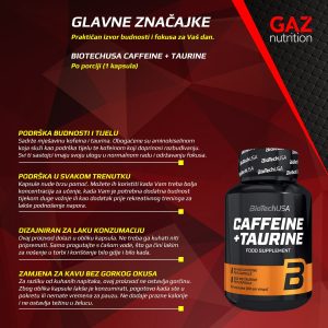 BioTechUSA Caffeine + Taurine - Slika 3