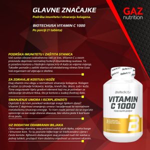 BioTechUSA Vitamin C 1000 - Slika 3