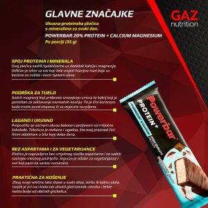 Powerbar 20% Protein + Calcium Magnesium - Slika 3