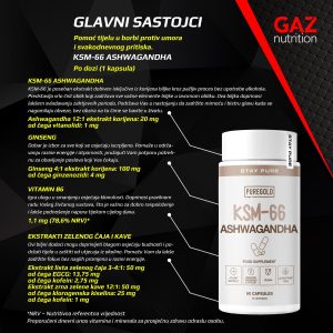 Pure Gold KSM-66 Ashwagandha - Slika 5