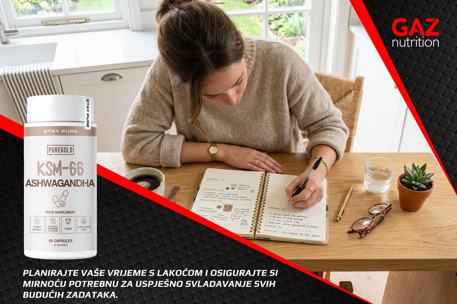 Zadovoljni ljudi i Pure Gold KSM-66 Ashwagandha