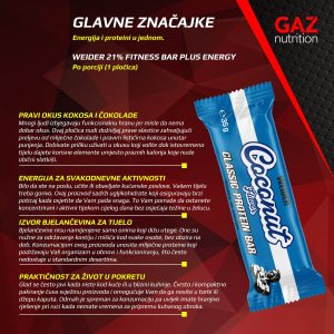 Weider 21% Classic Protein Bar - Slika 3