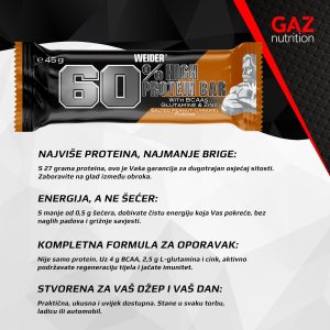 Weider 60% Protein Bar - Slika 2