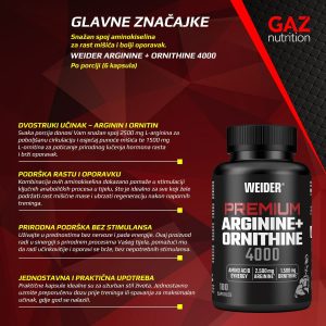 Weider Arginine + Ornithine 4.000 - Slika 3