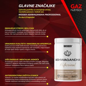 Weider Ashwagandha Professional kapsule - Slika 3