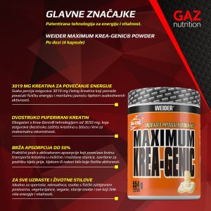 Weider Maximum Krea-Genic® Powder - Slika 3