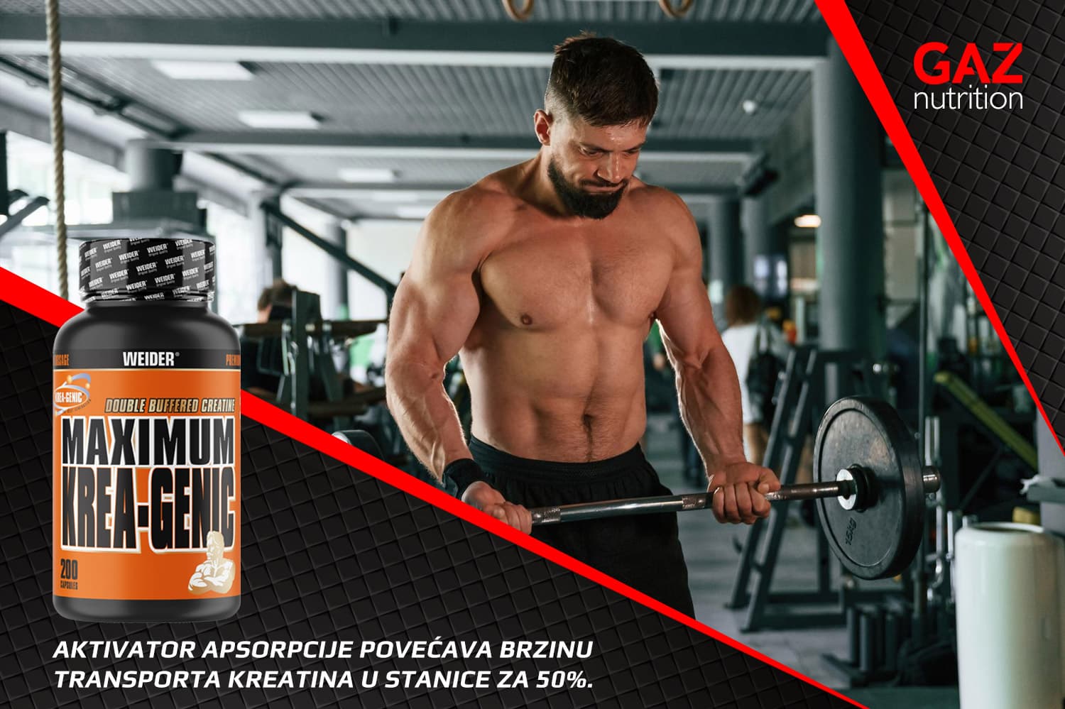 Prednosti Weider Maximum Krea-Genic