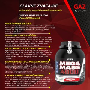 Weider Mega Mass 4000 - Slika 3