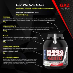 Weider Mega Mass 4000 - Slika 5