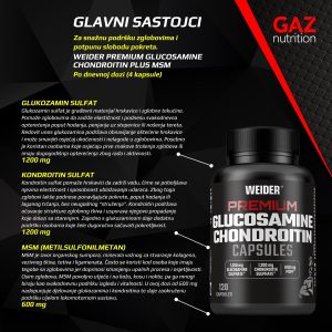 Weider Premium Glucosamine Chondroitin Plus MSM - Slika 5