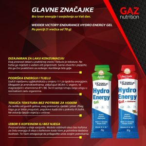 Weider Victory Endurance Hydro Energy Gel - Slika 3