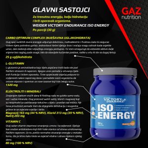 Weider Victory Endurance Iso Energy - Slika 5