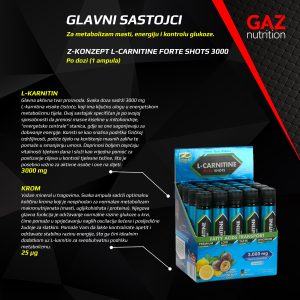 Z-Konzept L-Carnitine FORTE Shots 3000 - Slika 5