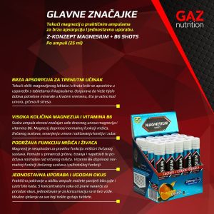Z-Konzept Magnesium + B6 Shots - Slika 3