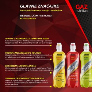 Weider L-Carnitine Water - Slika 3