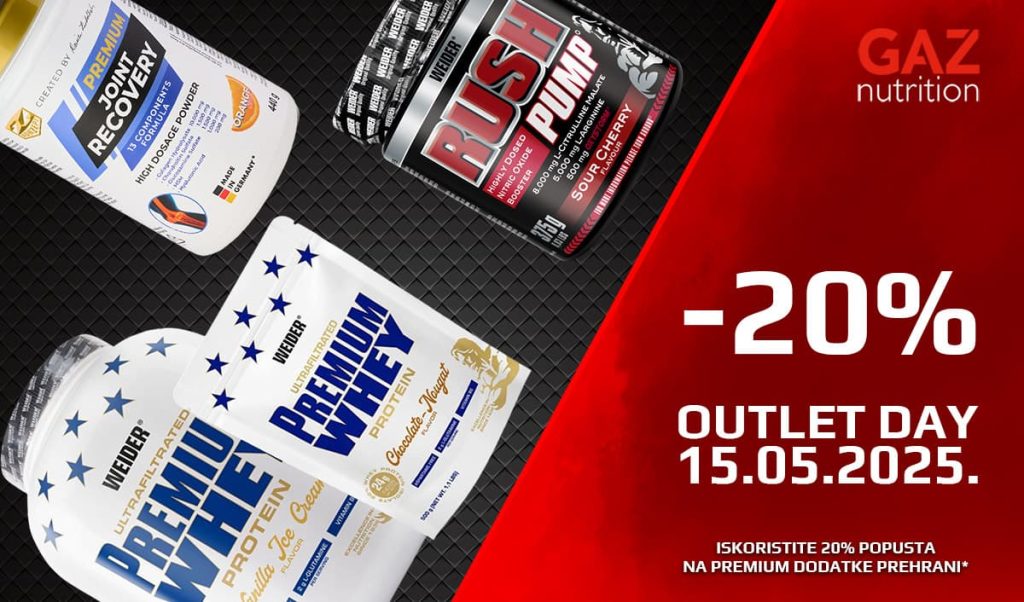 OUTLET DAY 15.05.2025. – 20% na sav asortiman!