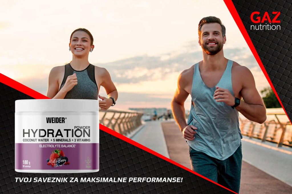 Weider Hydration Powder Electrolyte Balance s kokosovom vodom, 5 minerala i 3 vitamina, okus šumsko voće, veganski proizvod za sportaše 