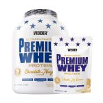 Weider Premium Whey Protein Chocolate-Nougat i Vanilla Ice Cream – proteinski prah 2300g i 500g, pakiranje za izgradnju i oporavak mišića