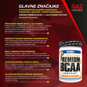 Weider Premium BCAA+L-Glutamine Instant - Slika 3
