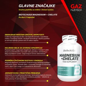 BioTechUSA Magnesium + Chelate - Slika 3