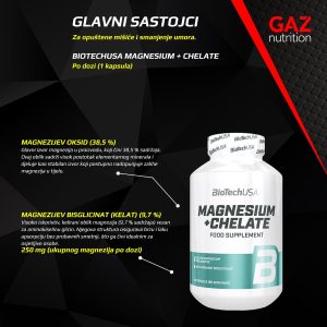 BioTechUSA Magnesium + Chelate - Slika 5