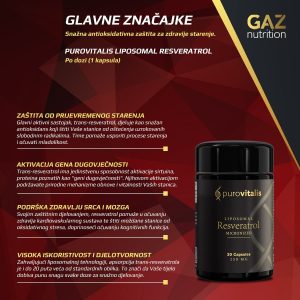 Purovitalis Liposomal Resveratrol - Slika 3