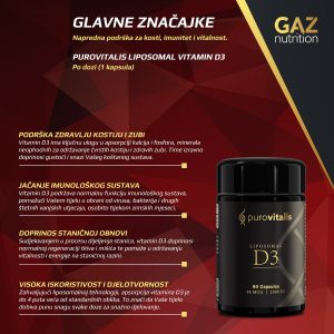 Purovitalis Liposomal Vitamin D3 - Slika 3