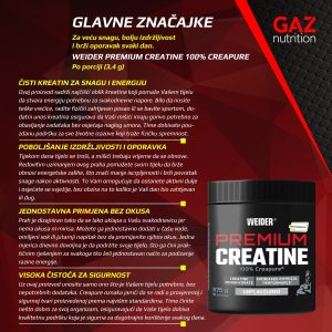 Weider Premium Creatine 100% Creapure® - Slika 3