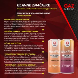MaxiNutrition MaxFive EAA/BCAA Energy Drink - Slika 3