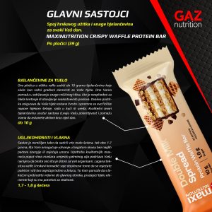 MaxiNutrition Crispy Waffle Protein Bar - Slika 5