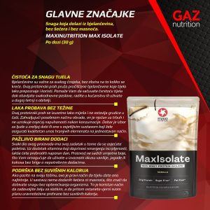 MaxiNutrition Max Isolate 100% Whey Protein Isolate - Slika 3