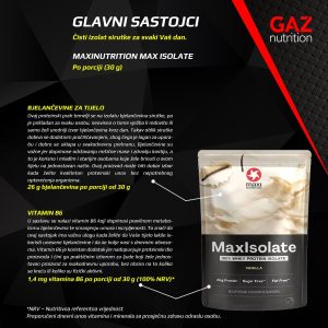 MaxiNutrition Max Isolate 100% Whey Protein Isolate - Slika 5