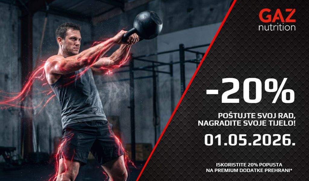 NAGRADITE SVOJE TIJELO: Praznik rada uz -20% popusta samo na webu!
