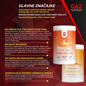 MaxiNutrition MaxClear 100% Whey Isolate - Slika 3