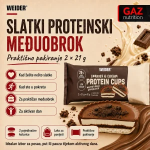 Weider 28% Protein Cups Cookies & Cream - Slika 5
