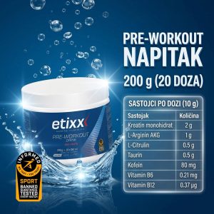 Etixx Pre-Workout Drink - Slika 2