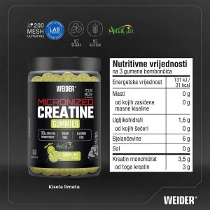 Weider Micronized Creatine Gummies - Slika 5