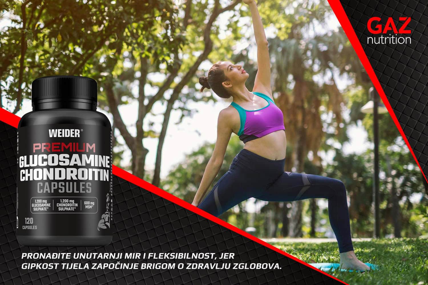 Weider Premium Glucosamine Chondroitin Plus MSM kapsule