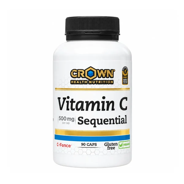 Crown Health Vitamin C Sequential 500 mg, pakiranje od 90 kapsula