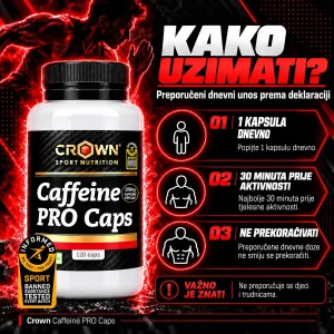 Crown Sport Nutrition Caffeine Pro Caps - Slika 4