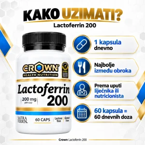 Crown Health Nutrition Lactoferrin 200 - Slika 5