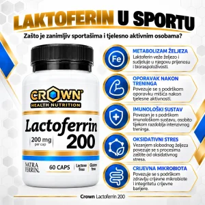 Crown Health Nutrition Lactoferrin 200 - Slika 4