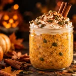 Pumpkin Protein Overnight Oats – proteinske zobene pahuljice s bundevom